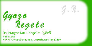 gyozo negele business card