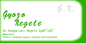 gyozo negele business card